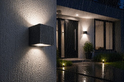 Led wandlampe außen down - led, up