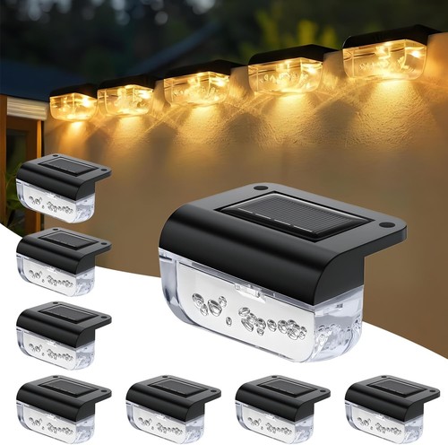 Solar zaunleuchten set mit - set,