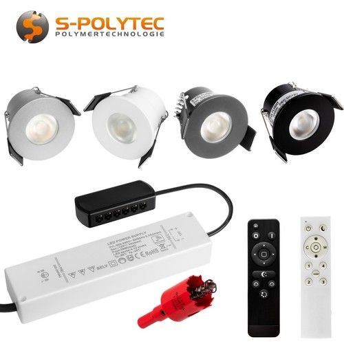 Led mini spot einbaustrahler - led,
